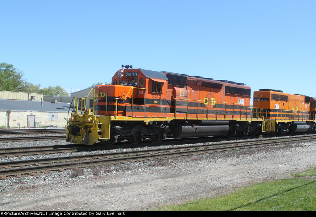 MQT SD40-2 #3413 - Marquette Rail